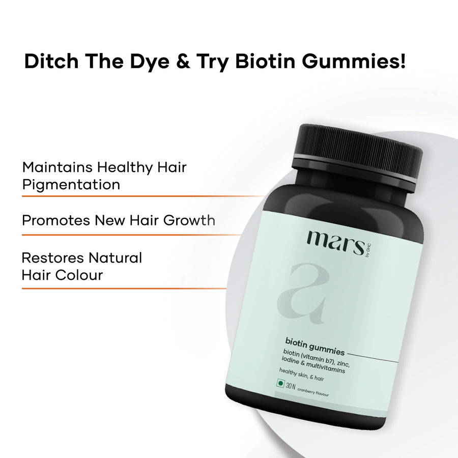 Mars by GHC's Grey to Black Biotin Gummies