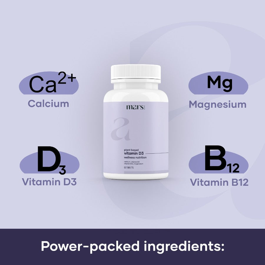 Calcium, Vitamin B12, Vitamin D3