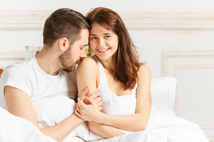 a couple enjoying intimate times