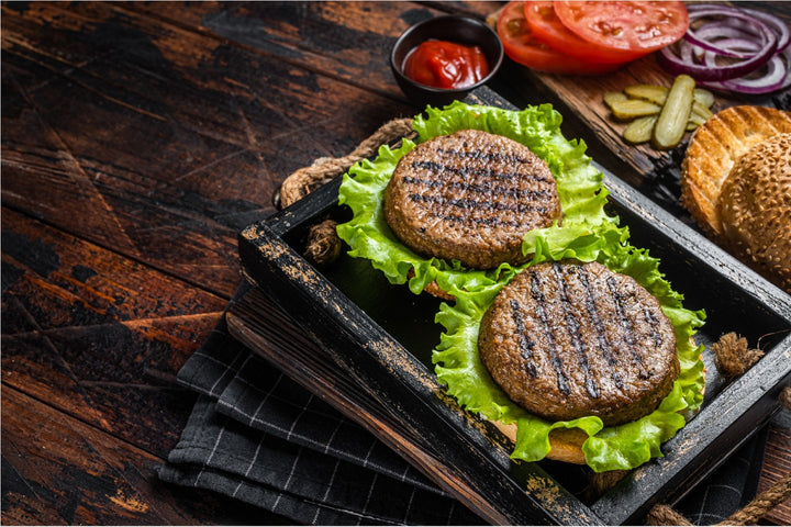 plant-based meat kept on a plate