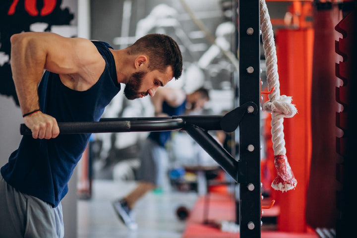 a man working out in the gym