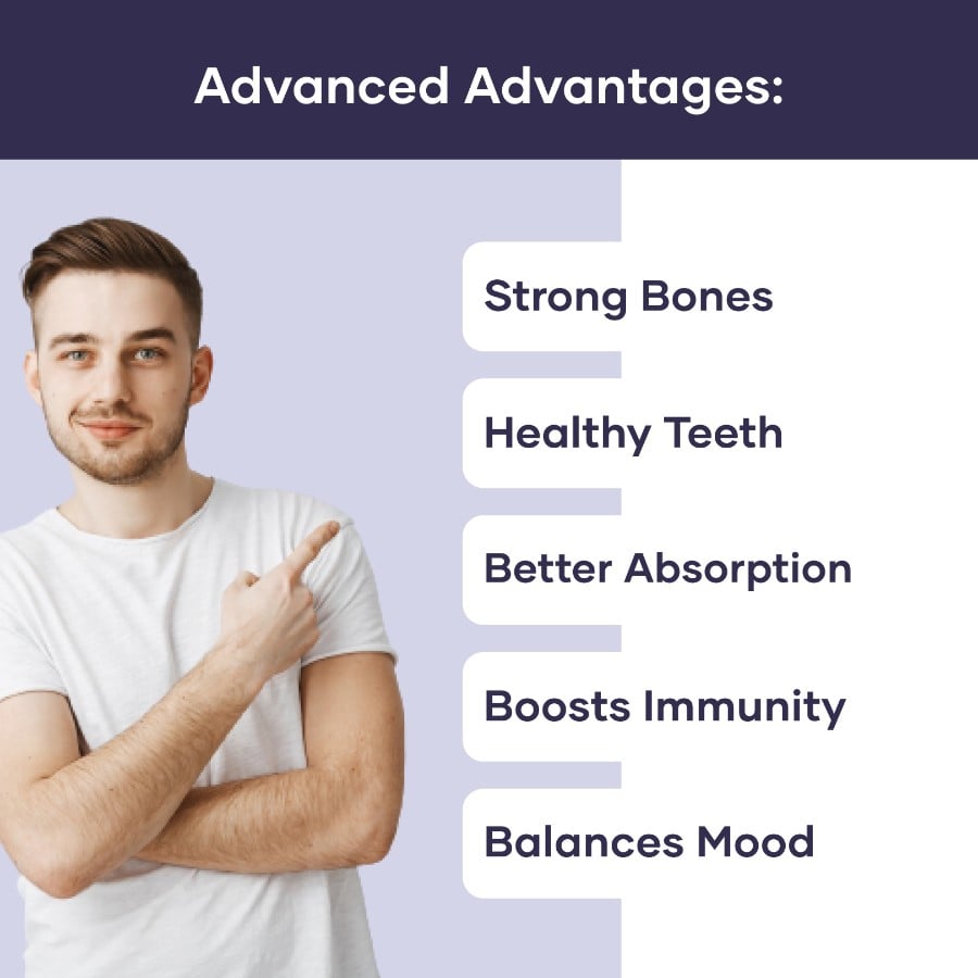 Vitamin D3 400 IU + Calcium 1000mg - (60 N)