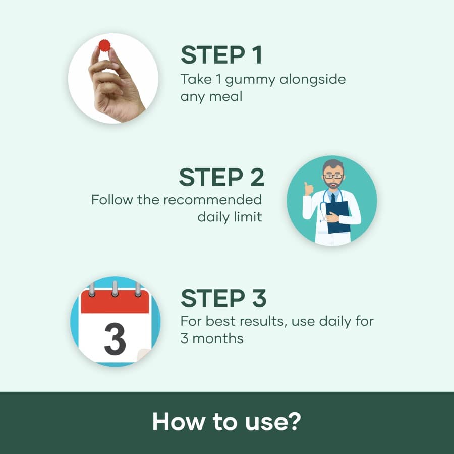 Biotin Gummies for Hair, Skin, Nails (30 N)