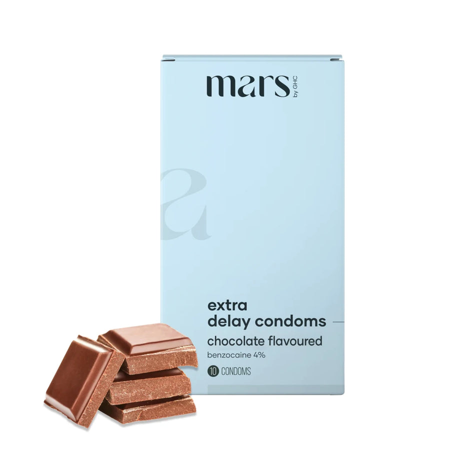 Climax Delay Condoms | Timeless Pleasure (Chocolate Flavour), Pack of 10