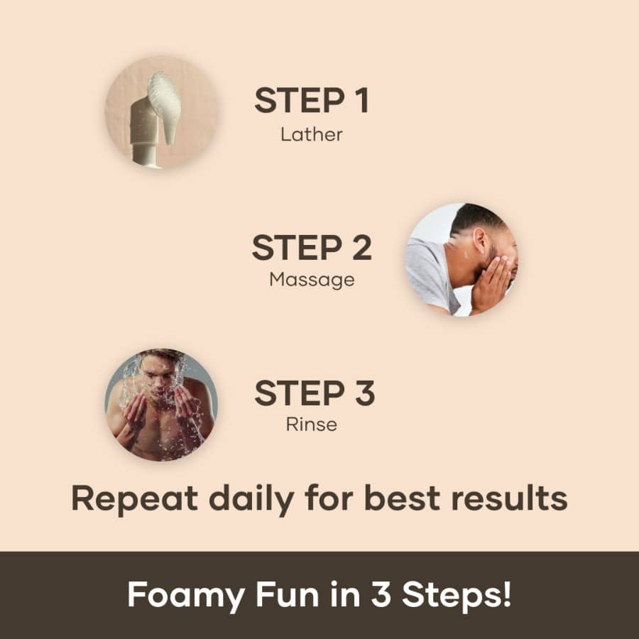 Foaming Face Wash with Exfoliating Brush (120 ml)