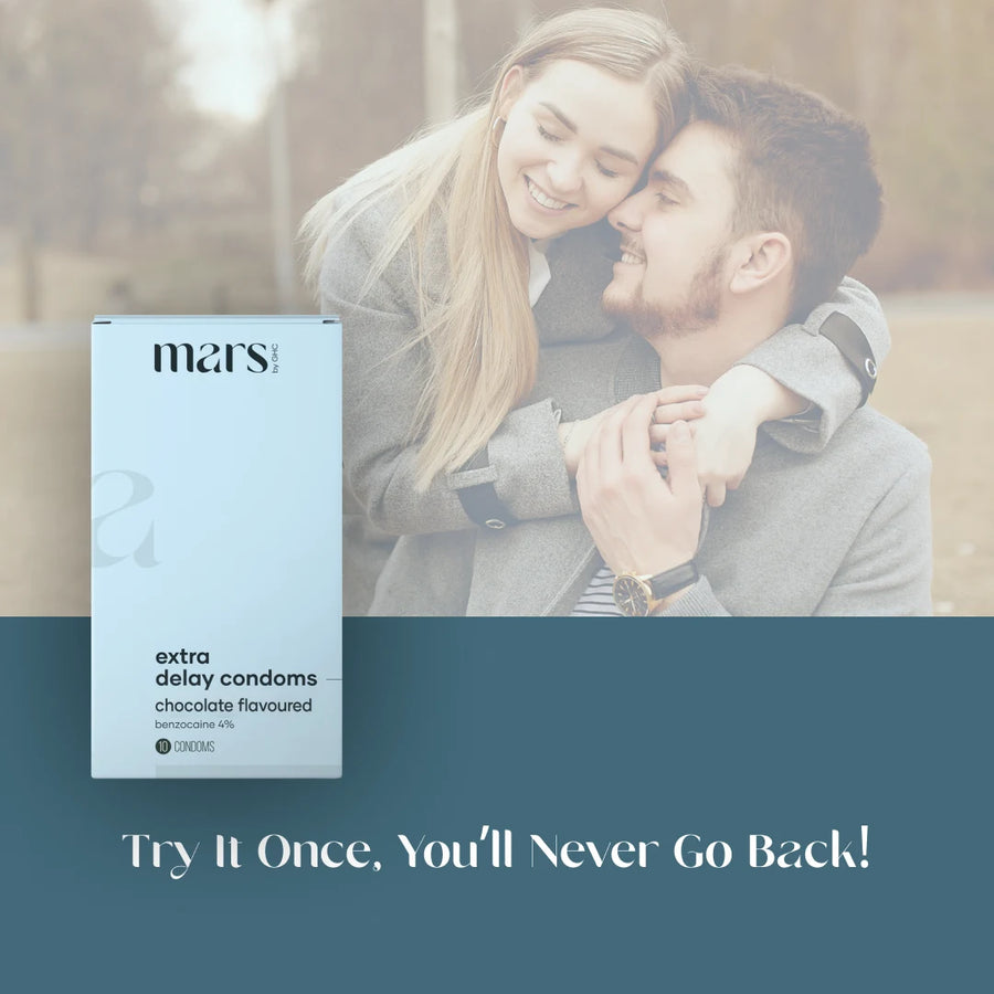 Climax Delay Condoms | Timeless Pleasure (Chocolate Flavour), Pack of 10